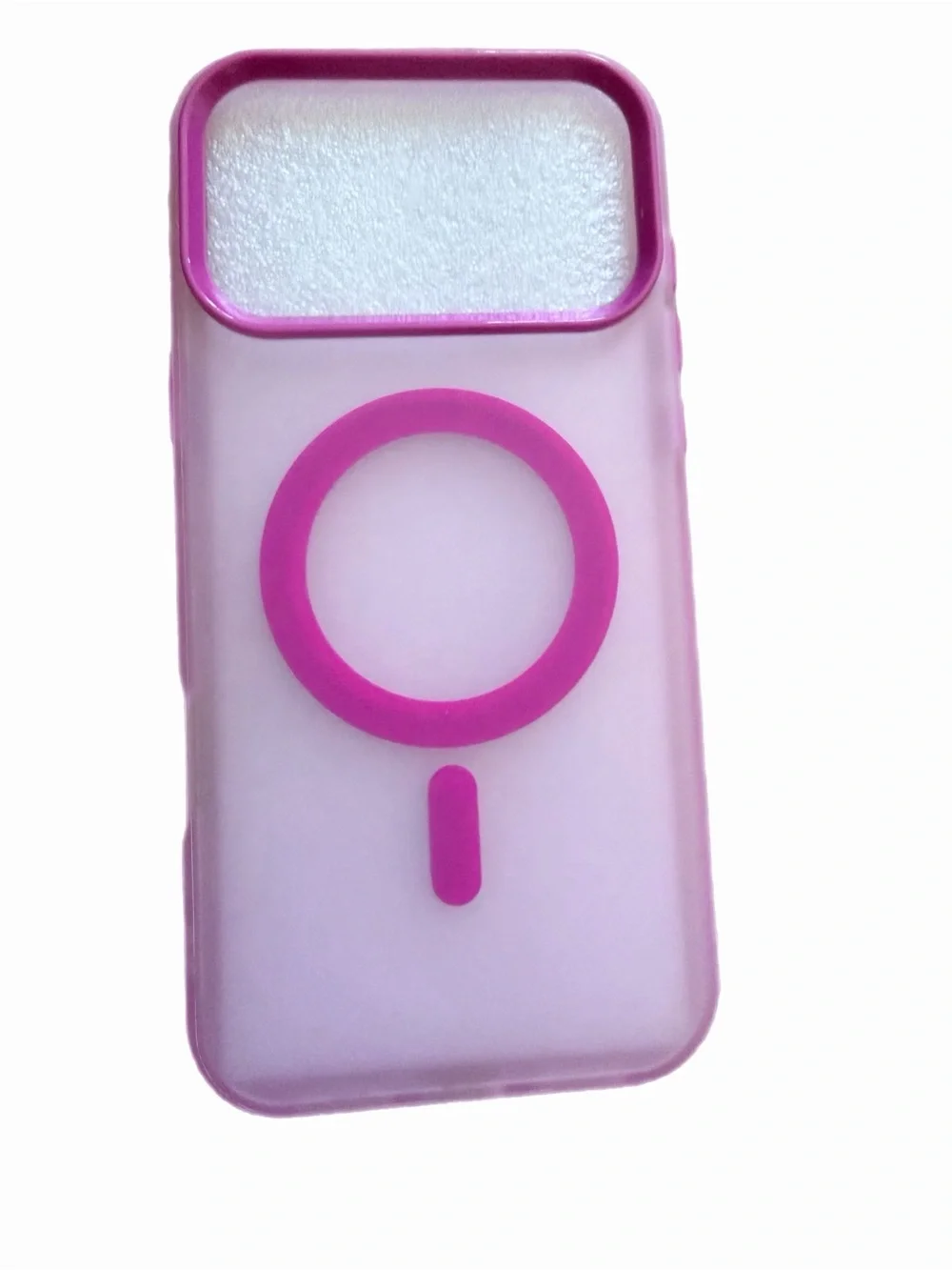Pink Silicone Protective Case for Cell Phone Camera Module for IPhone 17 Pro Max